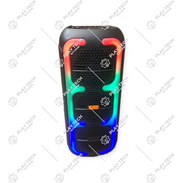 Caixa de Som CS-4408 com LED RGB - Bluetooth, USB/TF, Microfone e Luzes de Festa | CS-4408