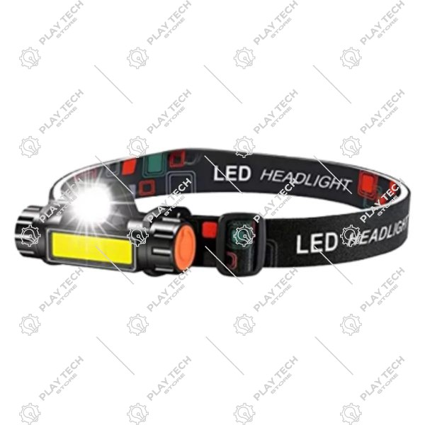 Lanterna de Cabeça LED Potente Recarregável e À Prova D'Água | 4 Modos de Iluminação - ALV-001