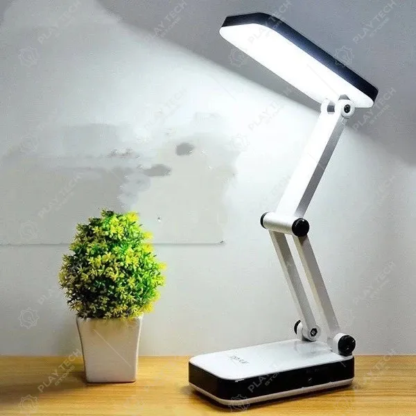 Luminária Portátil Abajur Mesa 24 LED Dobrável Recarregável | Branco Frio - LUM-LED-24