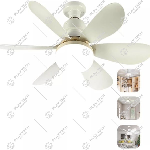 Ventilador de Teto com Lâmpada LED 40W E27 Ajustável Bivolt - GRM - E40-PRO