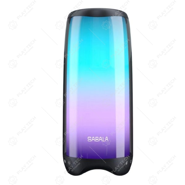 Caixa de Som Bluetooth Sabala DR-104  10W RMS, LED RGB Dinâmico, Bateria 6600mAh  IPX4 Resistente à Água - SAB-DR104