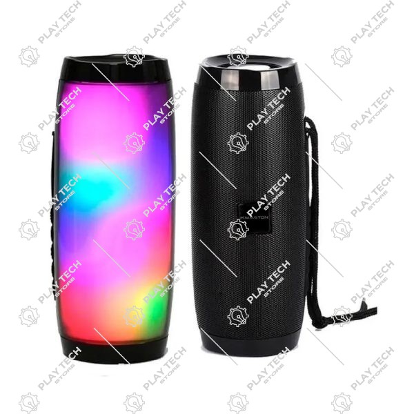 Caixa de Som LED H’MASTON YX-157  Bluetooth, 5W RMS, Bateria 3h, Microfone Integrado  Portátil Preto - HM-YX157