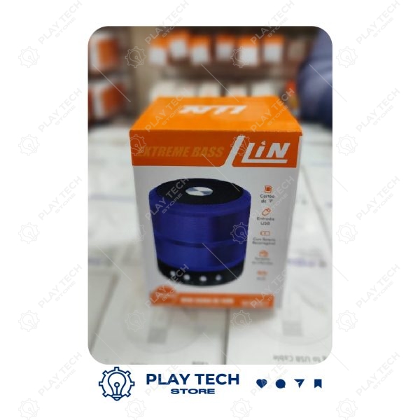 Caixa de Som LIN 887  Compacta, Bluetooth, Graves Profundos, Entrada USB e Cartão TF - LIN-887