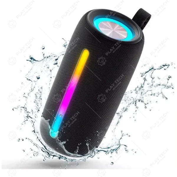 Caixa de Som Portátil Bluetooth 5.1 ONE-X SOM-0304  IPX5 À Prova d'Água, Bateria Recarregável até 6h, Som Potente 5.1 - SOM-0304