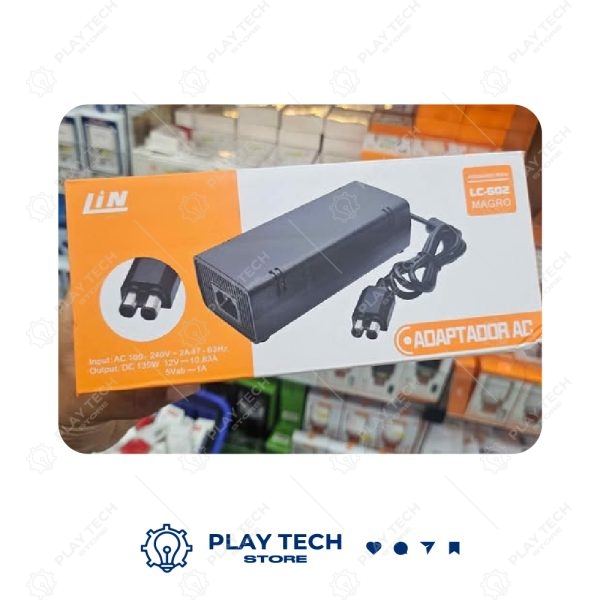 Fonte Xbox 360  Adaptador AC LC-502 Magro  Lin - LIN-LC502