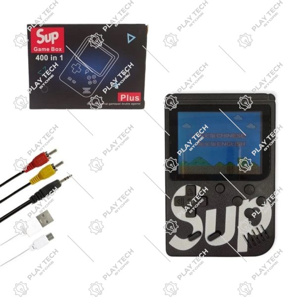 Mini Video Game Portátil Sup Game Box  400 Jogos Pré-Instalados, Tela de 3.0 LCD, Bateria Recarregável - SUP-GAME-BOX