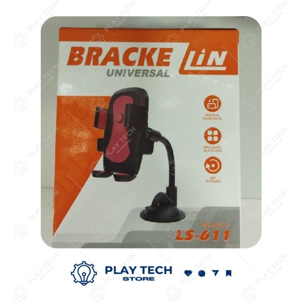 Suporte Veicular Universal Bracke Lin LS-611 | 360° Rotação, Vertical e Horizontal, Aplicação Multi-Cênica - LS-611